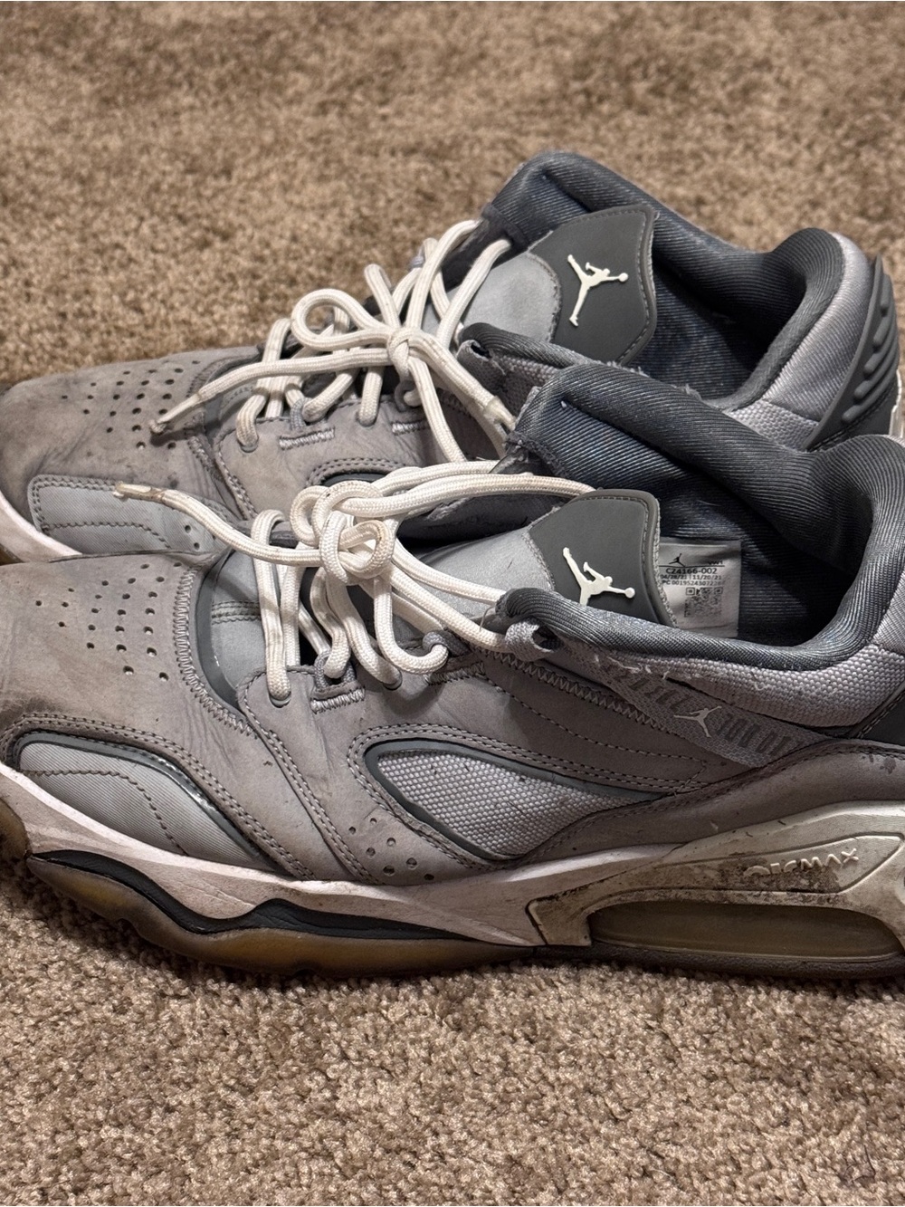 Air Jordan Point Lane Shoes Mens 10 Gray Athletic Lifestyle Retro Sneakers Logo